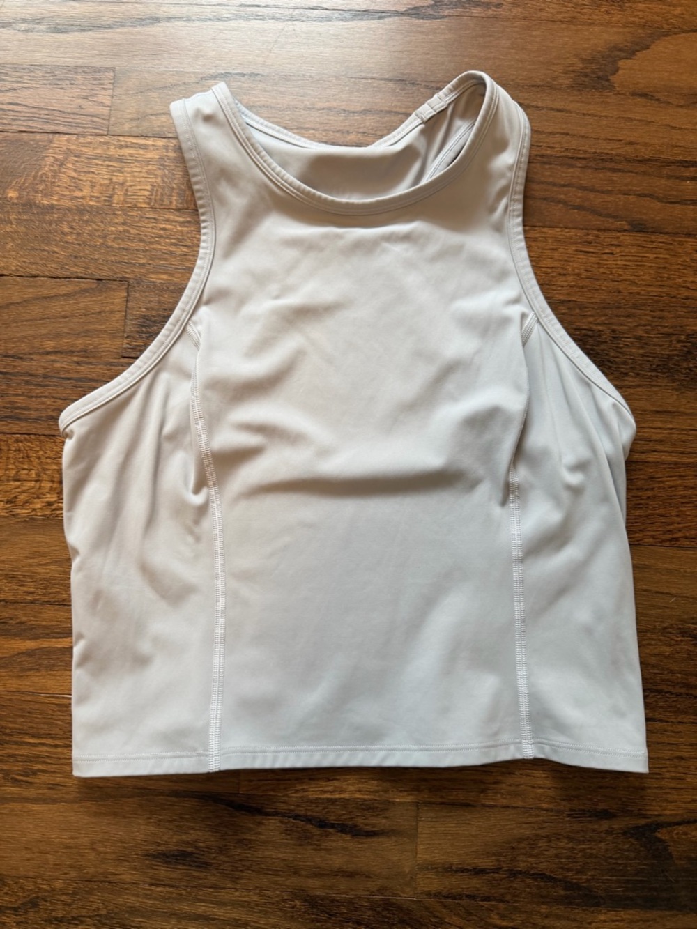 Lululemon Light Grey/Blue Racerback Tank, Size 4/6